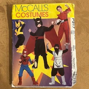 MCCall’s Costumes sewing patterns P317 Super-hero’s